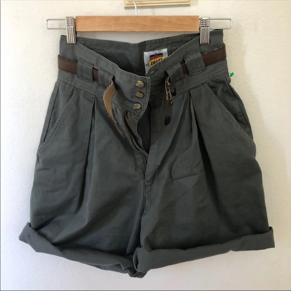 vintage green shorts